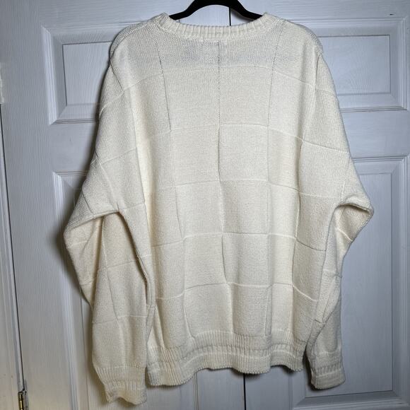Vintage Hathaway Sport Men’s Large Golf Sweater Beige Made In USA - Picture 8 of 8